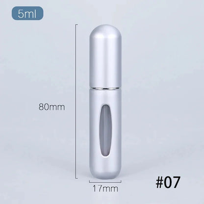 1/5PCS Portable Mini Refillable Perfume Bottle With Spray Scent Pump Empty Cosmetic Containers Atomizer Bottle For Travel