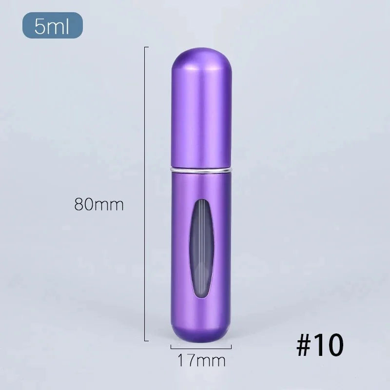 1/5PCS Portable Mini Refillable Perfume Bottle With Spray Scent Pump Empty Cosmetic Containers Atomizer Bottle For Travel